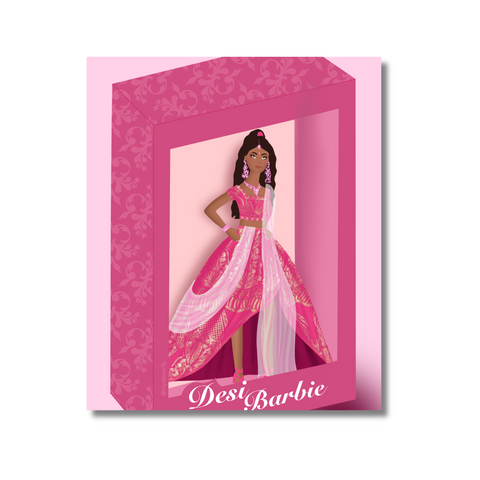 Desi Barbie Print